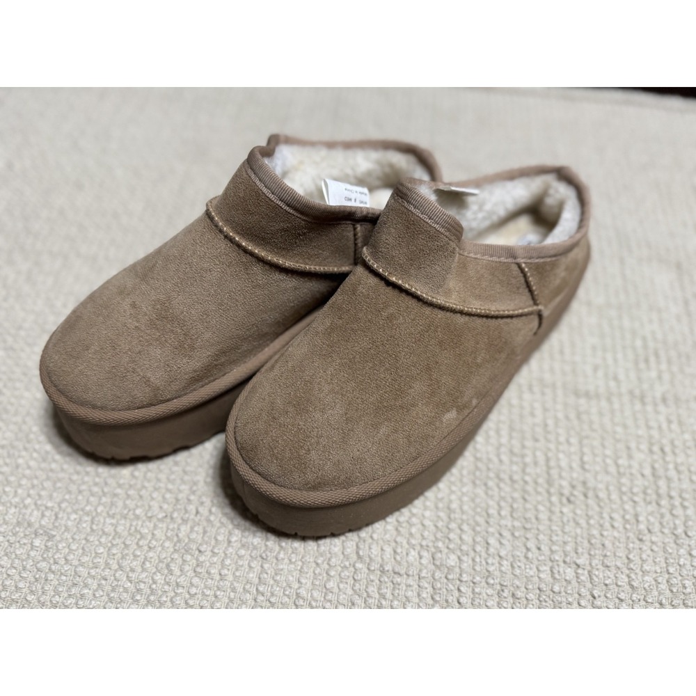 Olivia and Kate Coco Brown Platform Slippers Boots Size 8M SN:SALTY